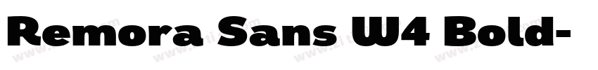 Remora Sans W4 Bold字体转换